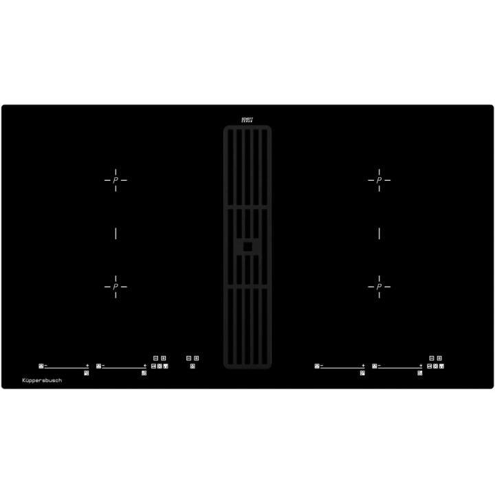 Индукционная варочная панель с вытяжкой Kuppersbusch KMI 9800.0 SR Black Velvet