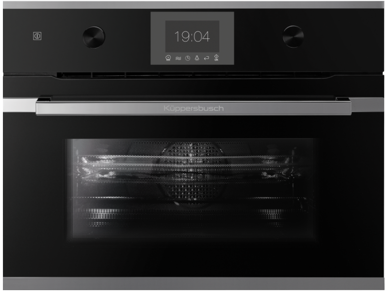 Компактный духовой шкаф с микроволнами Kuppersbusch CBM 6350.0 S3 Silver Chrome Компактный духовой шкаф с микроволнами Kuppersbusch CBM 6350.0 S3 Silver Chrome