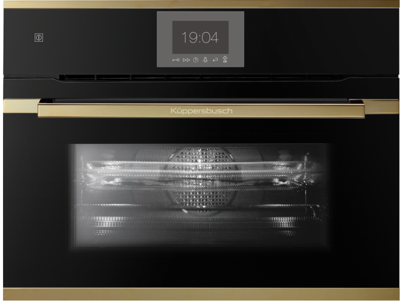 Компактный духовой шкаф с микроволнами Kuppersbusch CBM 6550.0 S4 Gold