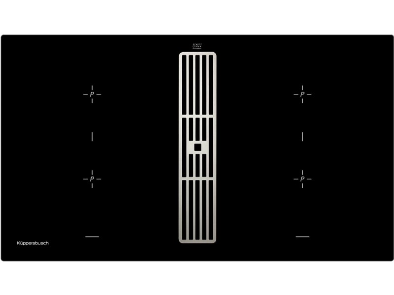 Индукционная варочная панель с вытяжкой Kuppersbusch KMI 9850.0 SR Stainless Steel