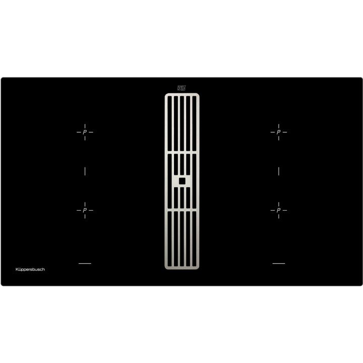 Индукционная варочная панель с вытяжкой Kuppersbusch KMI 9850.0 SR Stainless Steel