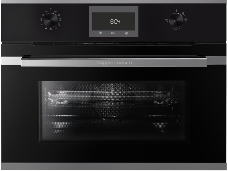 Компактный духовой шкаф с микроволнами Kuppersbusch CBM 6330.0 S3 Silver Chrome Компактный духовой шкаф с микроволнами Kuppersbusch CBM 6330.0 S3 Silver Chrome