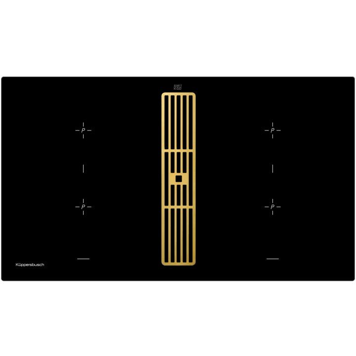 Индукционная варочная панель с вытяжкой Kuppersbusch KMI 9850.0 SR Gold