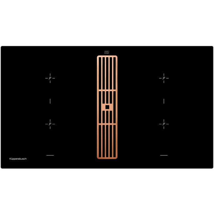 Индукционная варочная панель с вытяжкой Kuppersbusch KMI 9850.0 SR Copper