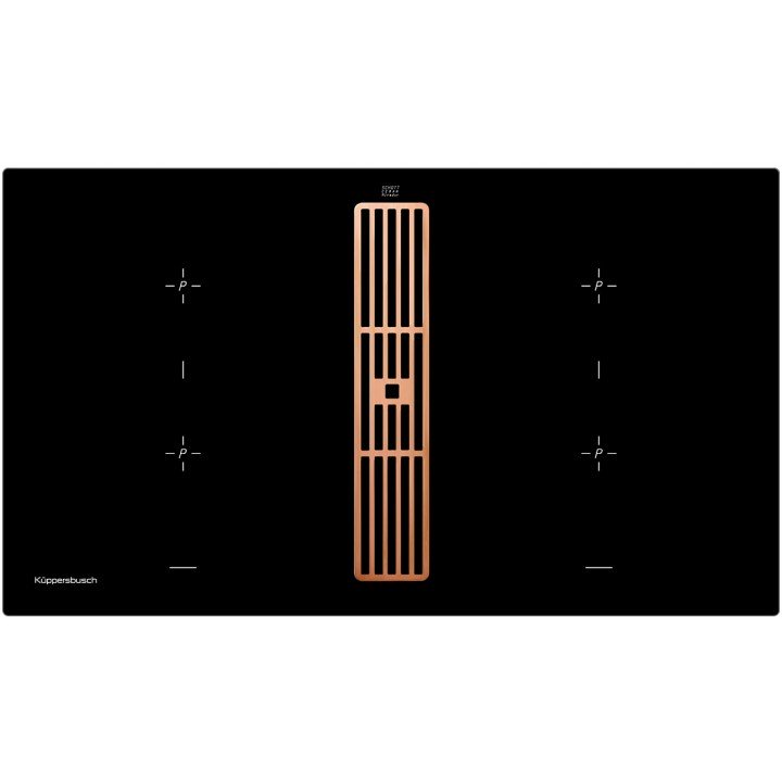 Индукционная варочная панель с вытяжкой Kuppersbusch KMI 9850.0 SR Copper