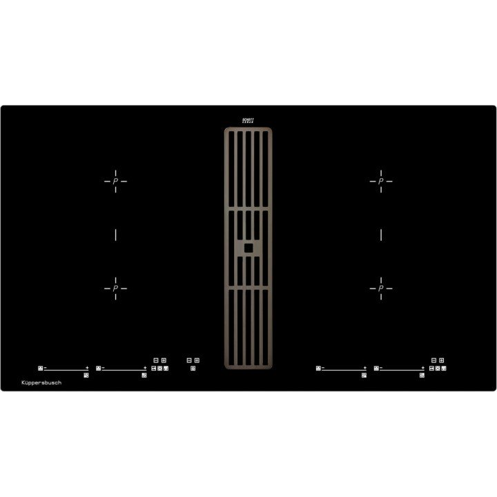 Индукционная варочная панель с вытяжкой Kuppersbusch KMI 9800.0 SR Black Chrome