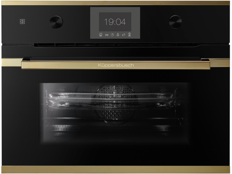 Компактный духовой шкаф с микроволнами Kuppersbusch CBM 6350.0 S4 Gold Компактный духовой шкаф с микроволнами Kuppersbusch CBM 6350.0 S4 Gold