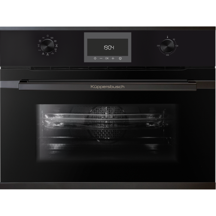 Компактный духовой шкаф с микроволнами Kuppersbusch CBM 6330.0 S2 Black Chrome