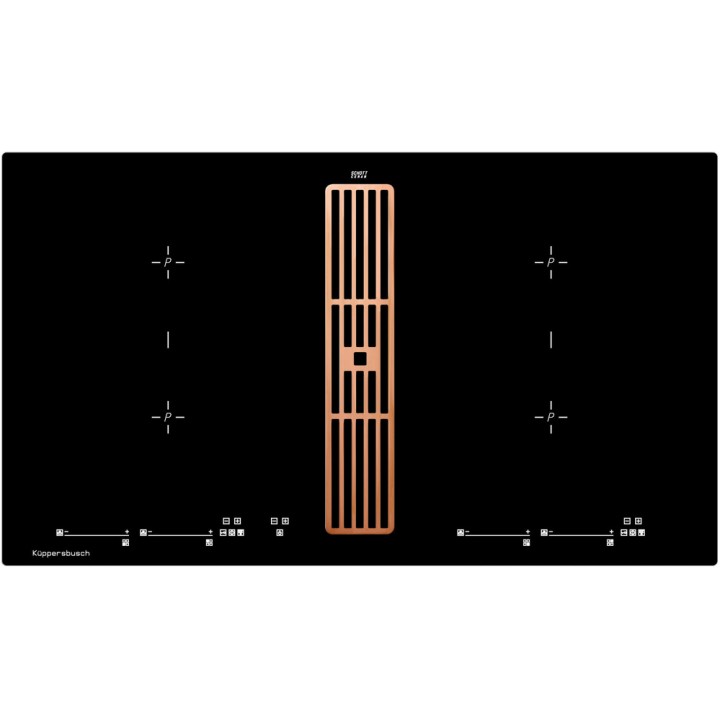 Индукционная варочная панель с вытяжкой Kuppersbusch KMI 9800.0 SR Copper