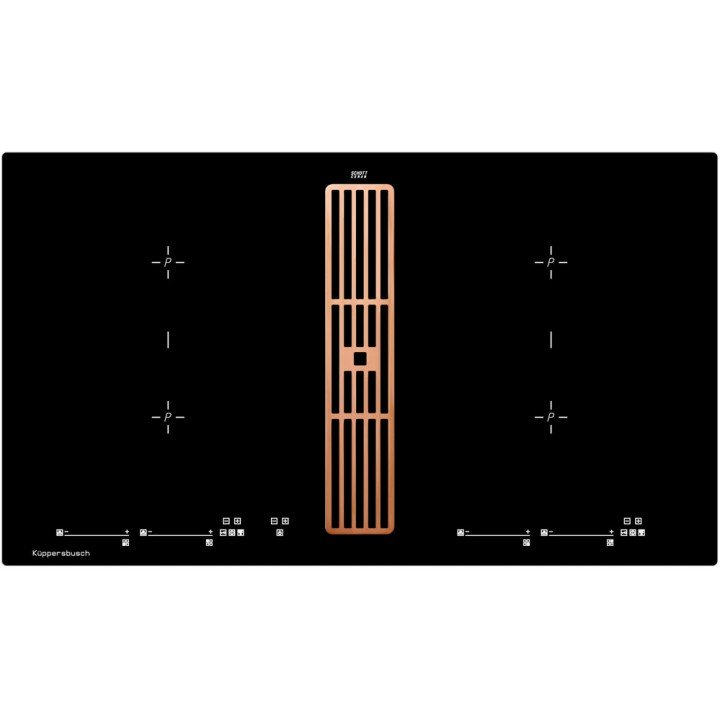 Индукционная варочная панель с вытяжкой Kuppersbusch KMI 9800.0 SR Copper