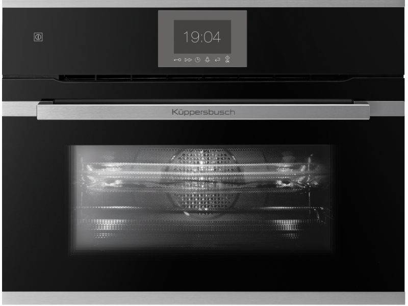 Компактный духовой шкаф с микроволнами Kuppersbusch CBM 6550.0 S1 Stainless Steel