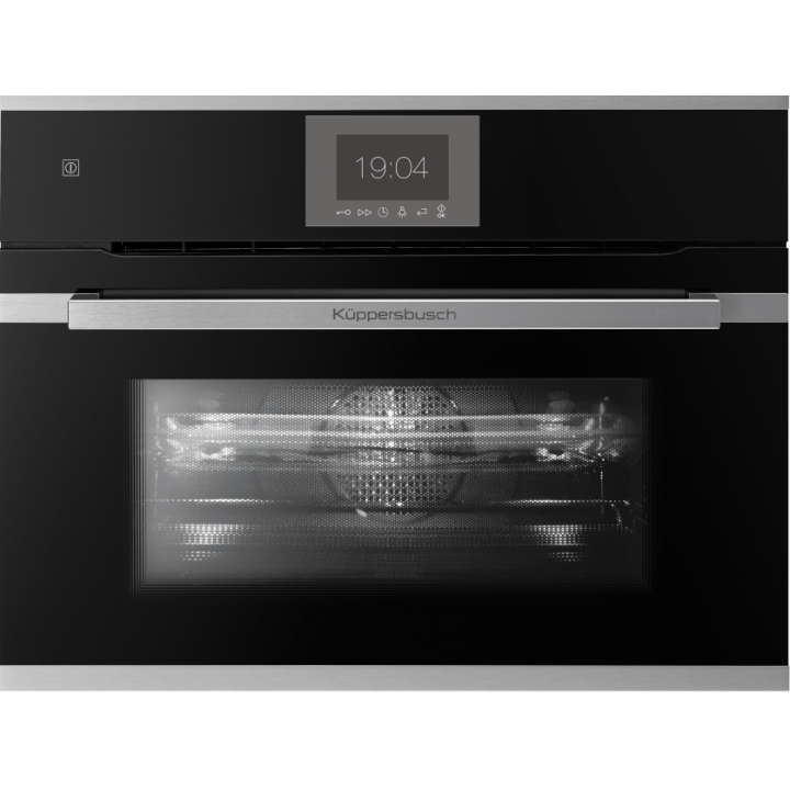 Компактный духовой шкаф с микроволнами Kuppersbusch CBM 6550.0 S1 Stainless Steel