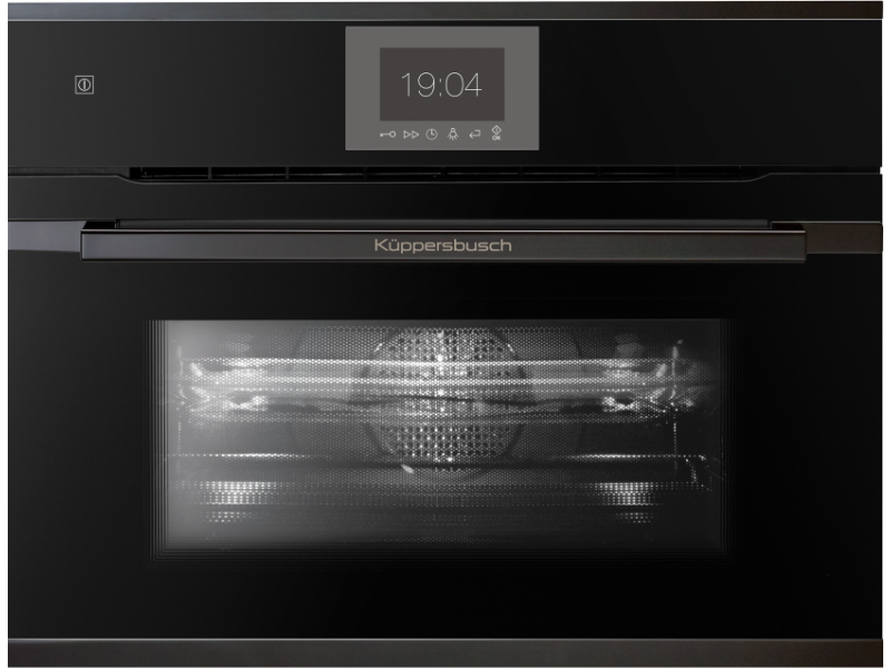 Компактный духовой шкаф с микроволнами Kuppersbusch CBM 6550.0 S2 Black Chrome