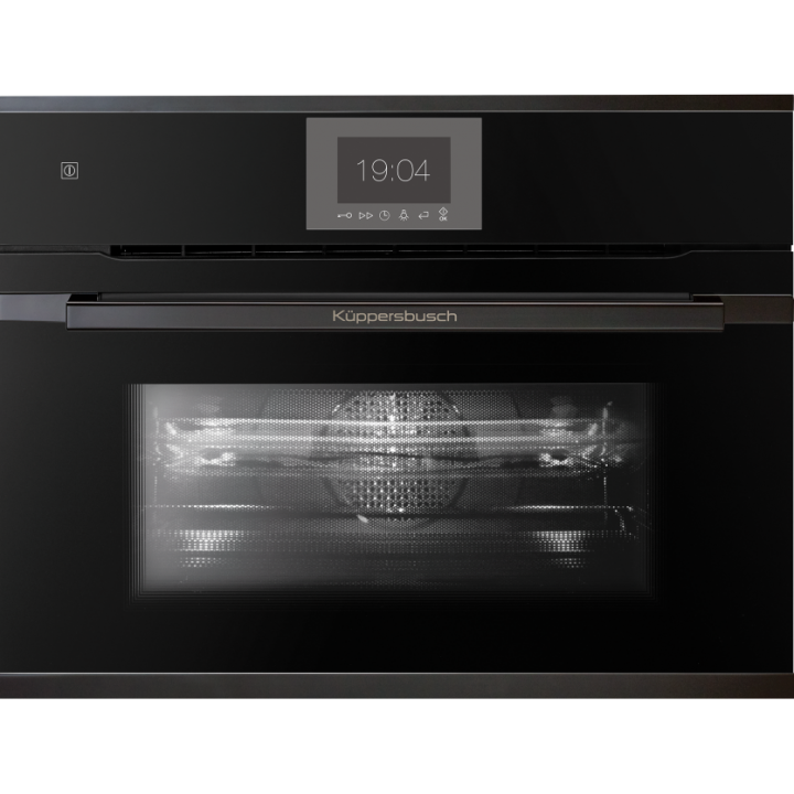Компактный духовой шкаф с микроволнами Kuppersbusch CBM 6550.0 S2 Black Chrome