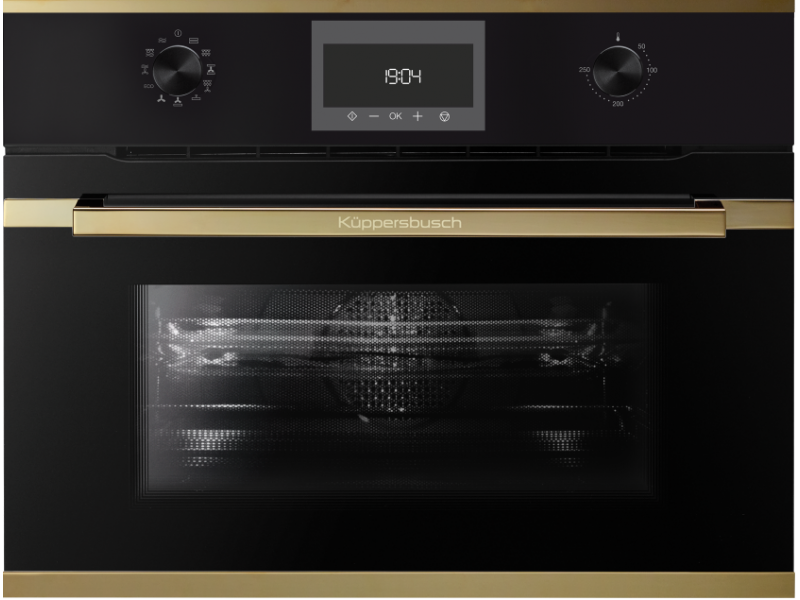 Компактный духовой шкаф с микроволнами Kuppersbusch CBM 6330.0 S4 Gold