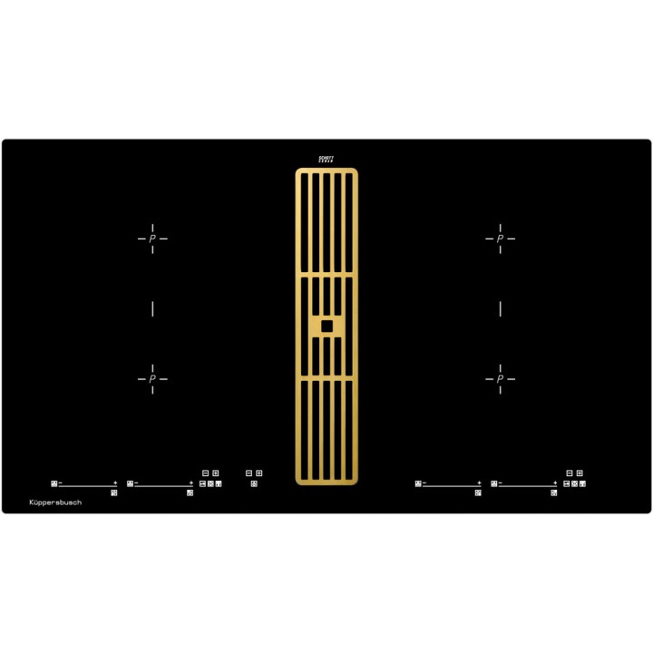 Индукционная варочная панель с вытяжкой Kuppersbusch KMI 9800.0 SR Gold