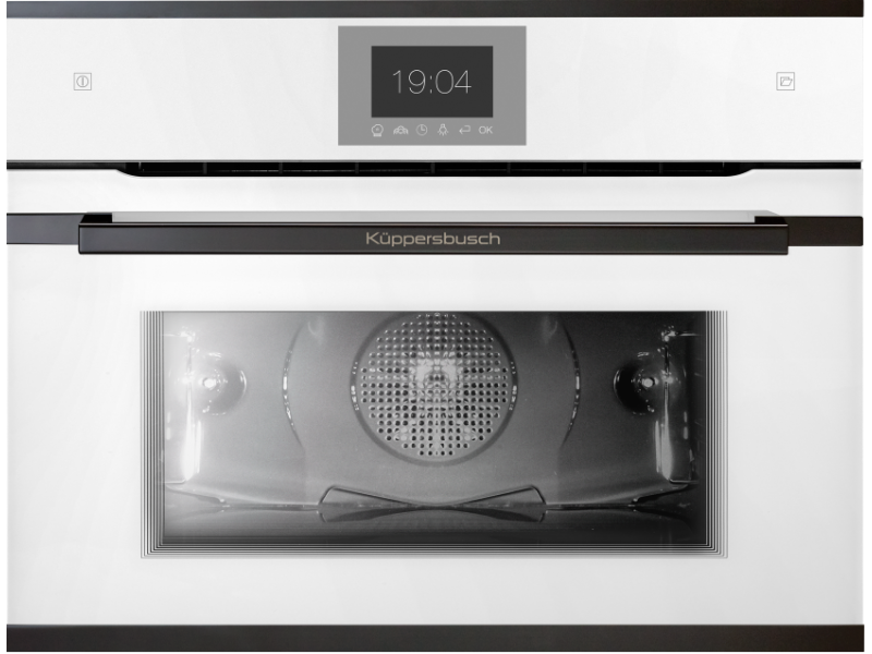 Компактный духовой шкаф с паром Kuppersbusch CBD 6550.0 W2 Black Chrome