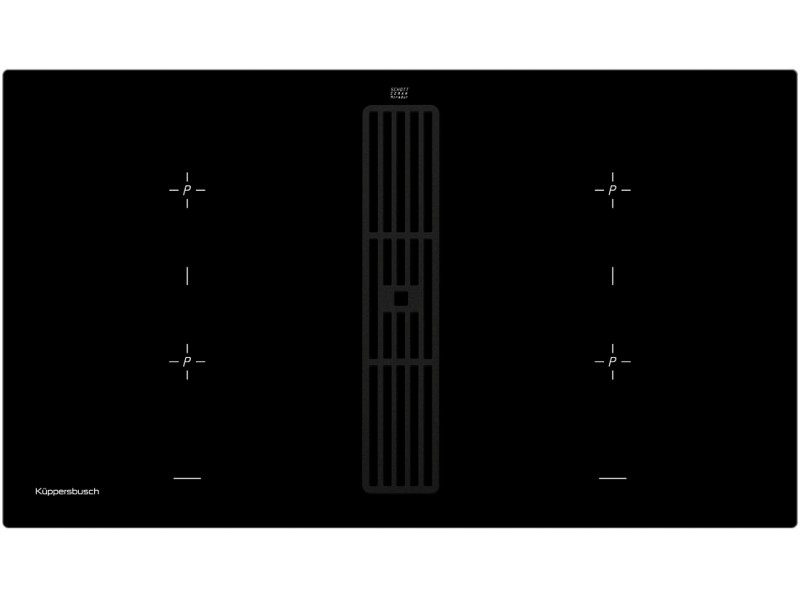 Индукционная варочная панель с вытяжкой Kuppersbusch KMI 9850.0 SR Black Velvet